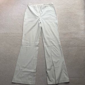 Isabel Ardee NWOT Cream Striped Pants Sz 8
